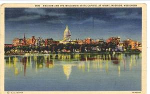 Wisconsin State Capitol Madison, Wisconsin - Used Postcard