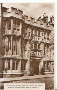 Somerset Postcard - Old Pilgrims' Inn, Glastonbury - Real Photograph Ref 15448A