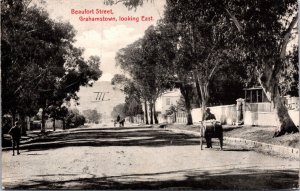 South Africa Beaufort Street Grahamstown Looking East Vintage Postcard 09.63