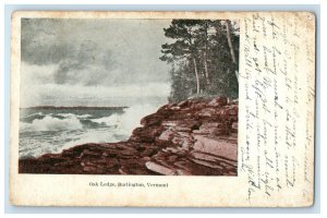 1910 Oak Ledge Burlington Vermont VT Poultney VT Posted PMC Antique Postcard