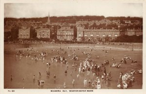 uk50861 madeira bay weston super mare real photo uk