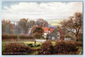 1910 London Tooley's Farm Hampstead Heath Tuck Oilette 6202 Vintage Postcard