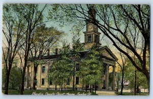 1910 Kenton Ohio OH Vintage Postcard Hardin County Court House Building Unposted