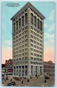 1910 Lexington Kentucky KY Vintage Postcard New Fayette National Bank Building