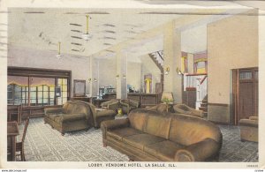 La SALLE , Illinois , 1927 ; Lobby Vendome Hotel