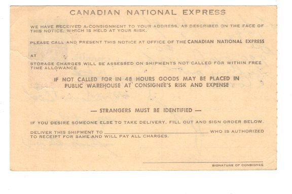 Elizabeth II 4 Cent Postal Stationery Canada National Express 1959 New Brunswick