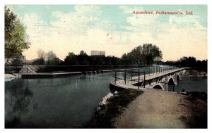 Postcard WATER SCENE Indianapolis Indiana IN AS7282