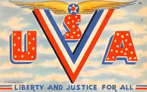 USA Liberty and Justice for All, Victory Series Patriotic Unused 