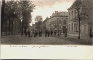 Netherlands Bergen Op Zoom Antwerpsestraat Vintage Postcard C089