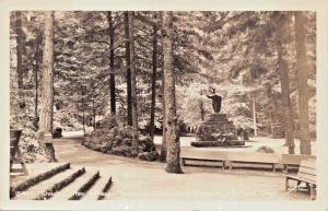 PORTLAND OR~CHRISTUS SANCTUARY OF OUR SORROWFUL MOTHER-REAL PHOTO POSTCARD 1940s