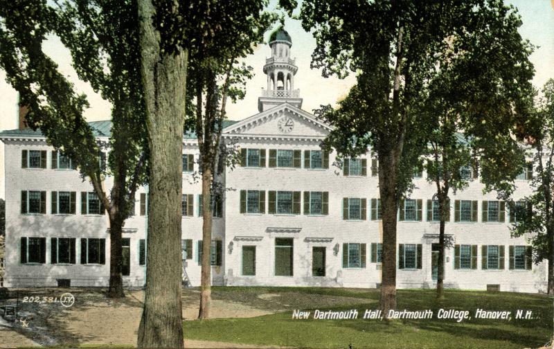 NH - Hanover. Dartmouth College, New Dartmouth Hall