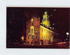 Postcard Old State House, Boston, Massachusetts