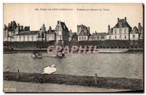 Postcard Old Palace of Fontainebleau Chateau and the Tiber Basin