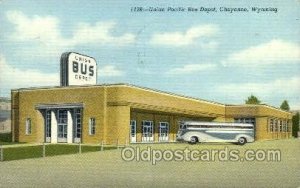 Union Pacific bus depot Chyenne Wyoming USA 1941 light wear, postal used 1941