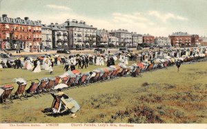 Church Parade, Lady's Mile, Southsea, Portsmouth, England 1910s Antique Postcard