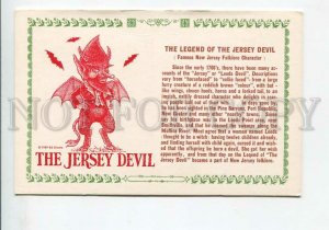 3185502 Jersey DEVIL Legend postcard OLD PC