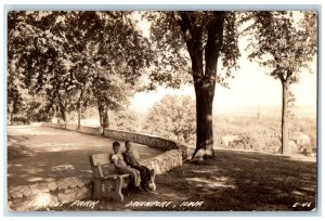 1942 Lookout Park Children Davenport Iowa IA Posted Vintage RPPC Photo Postcard