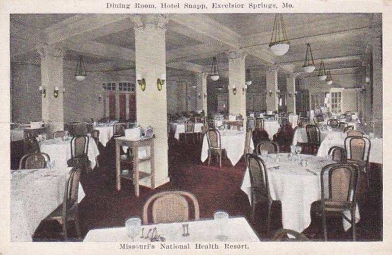 Missouri Excelsior Springs Hotel Snapp Dining Room