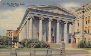 Dayton Ohio 1940s Postcard The Old Court House