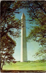 Washington Monument DC Mall Capitol Lincoln Memorial Postcard VTG UNP Vintage 