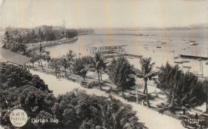 RPPC DURBAN BAY SOUTH AFRICA REAL PHOTO POSTCARD 1925