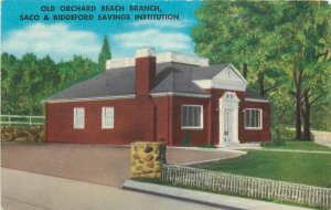 Postcard Old Orchard Beach Maine Saco Biddeford Savings Institute 24-7263