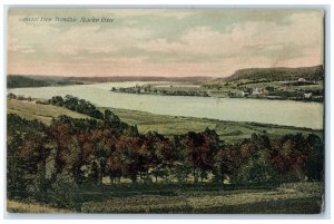 1907 General View Evandale St. John River New Brunswick Canada Antique Postcard