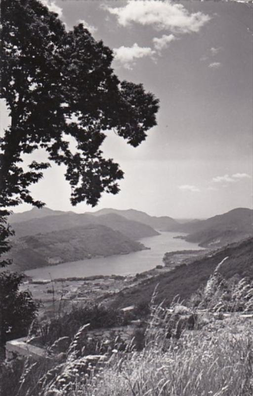 Switzerland Kurhaus Cademario Blick auf Agnosee 1959 Photo