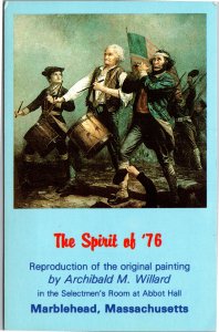 Postcard MA Marblehead - Spirit of 76 in Abbot Hall