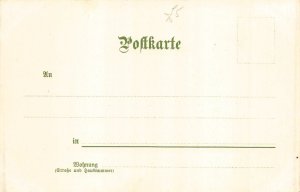 L059 Germany Guards Riflemen Becker signed litho vintage postcard