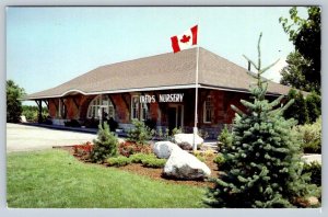 CPR Station Now Fred's Nursery & Landscaping, Chatham, Ontario, Vintage Postcard