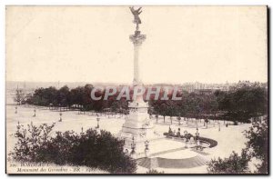 Bordeaux - Girondins Monument - Old Postcard