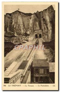 Treport - The Terrace - The funicular - Old Postcard