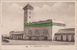 Morocco Postcard - Casablanca - La Gare RS30858