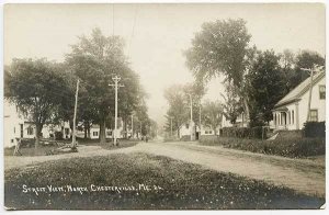 North Chesterville ME Dirt Street View RPPC Real Photo Postcard