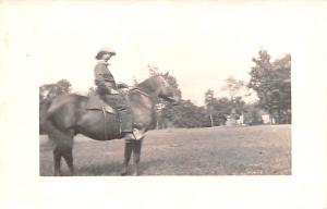 Baffalo Bill Real Photo Buffalo Bill's Wild West Circus Postcard