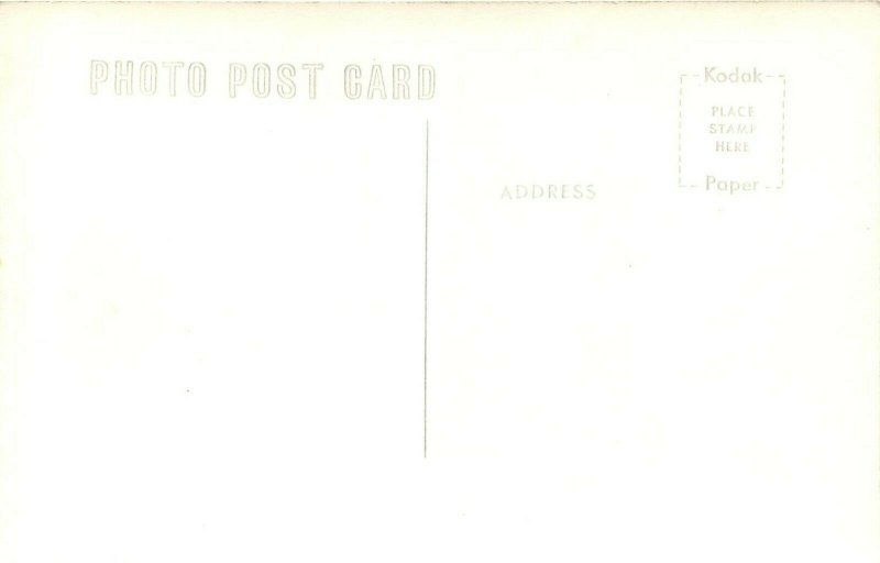RPPC Postcard 2187. Fairbanks AK Air View Town & River Bridge, Unposted c1950