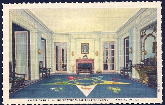 Eastern Star Temple Reception Hall WashingtonDC unused c1944