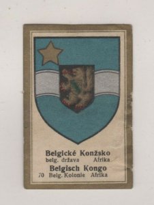 Rueger Chocolates Vignette Trade Cards- National Coats of Arms Belgian Congo #70