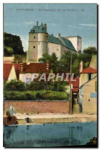 Old Postcard Montargis Le Chateau and the Canal