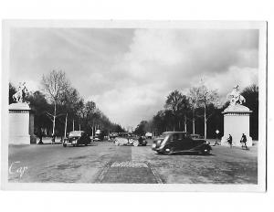 RPPC Avenue Champs-Elysees c1950 Paris France Leading to Arc de Triomphe