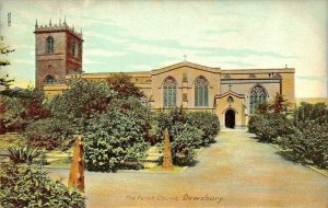 DEWSBURY YORKSHIRE ENGLAND ~PARISH CHURCH~WRENCH SERIES POSTCARD