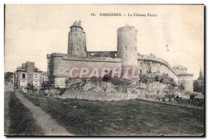 Old Postcard Fougeres Chateau Feodal