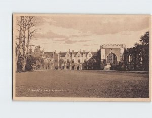 Postcard Bishops Palace Wells England