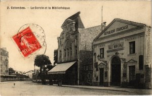 CPA COLOMBES - Le Cercle et la Bibliothéque (987028)