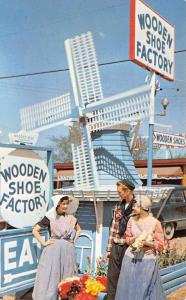 Holland Michigan~Wooden Shoe Factory~Windmill Entrance~Dutch Costumes~1950s PC