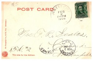 Connecticut Norwich , View of Harbor , Train on Tracks