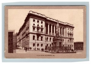 Vintage View of Court House, Baltimore MD c1910 Postcard L18