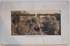 Lawrence Street Bridge,  Appleton WI. postmark 1910