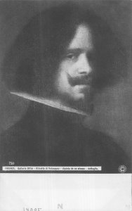 Vintage Firenze Galleria Uffizi Velasquez Self-Portrait Postcard